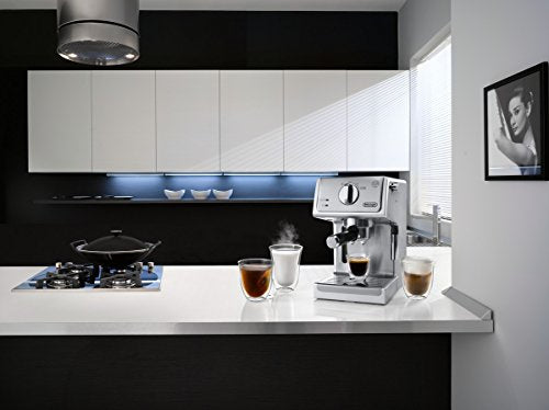 15 Bar Espresso Cappuccino Machine, Silver D19213