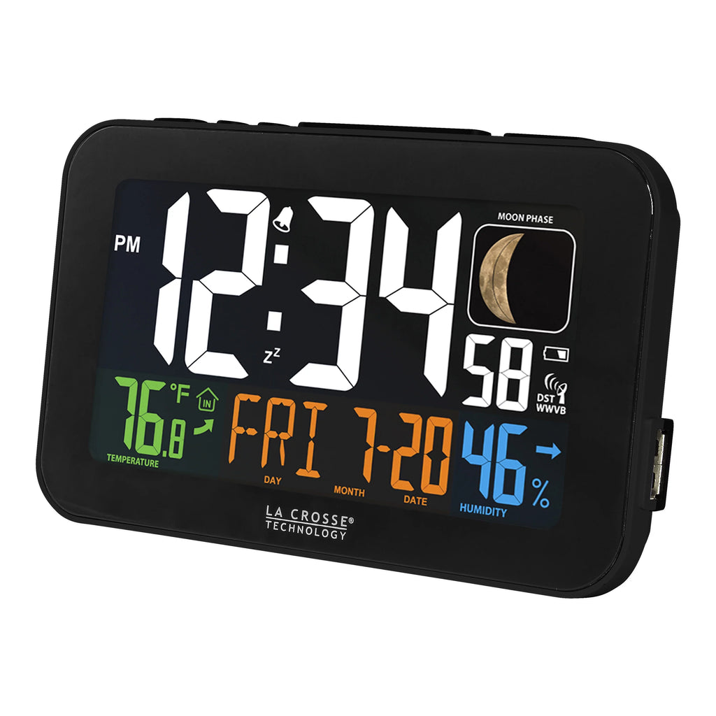 Corded Electric LED Atomic Alarm Clock with USB Charging Port C64600