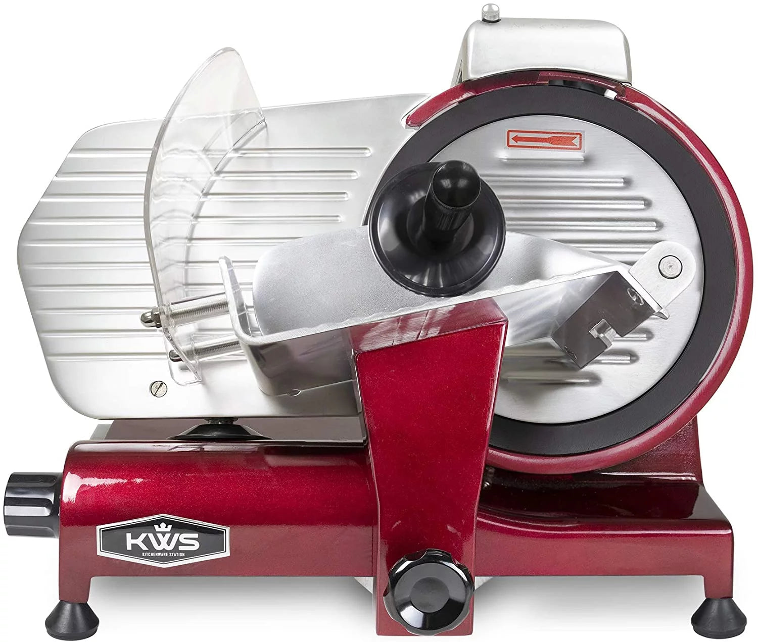 Commercial 320W Electric Meat Slicer 10-Inch with Non-sticky Teflon Blade N52571