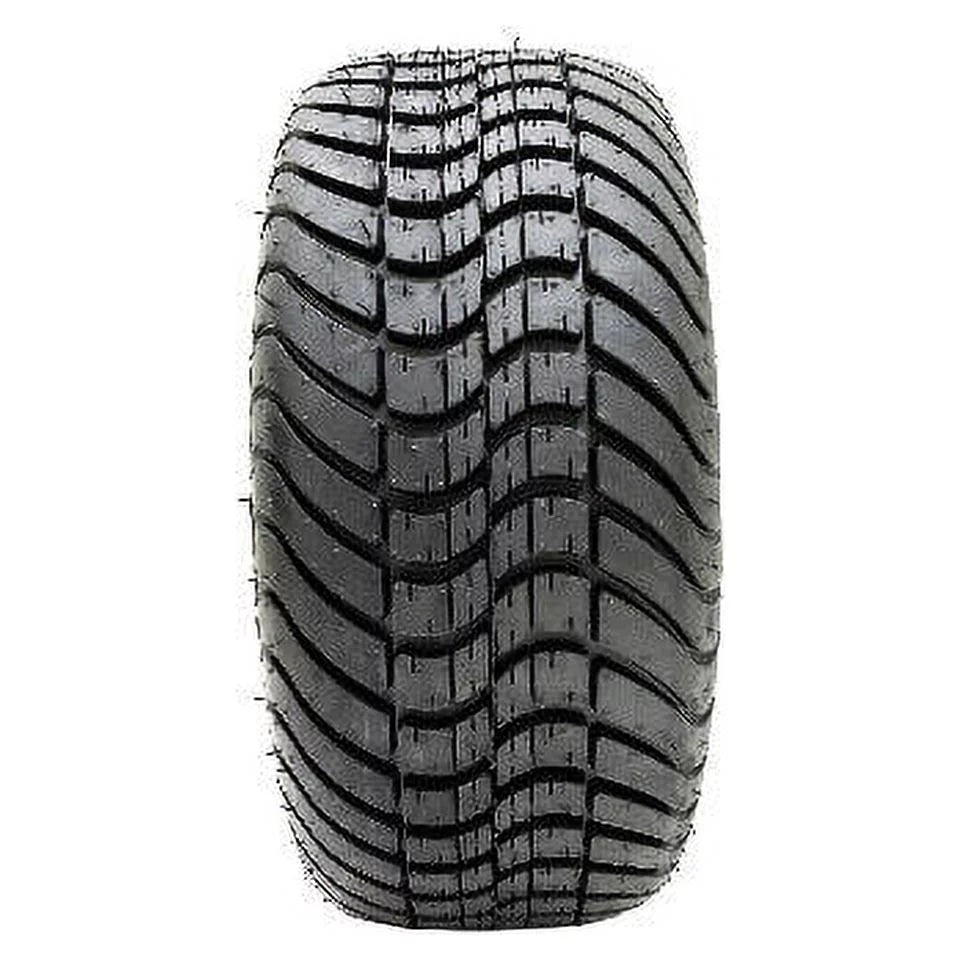 Golf Cart Wheel and Tire Set 12 Inch Black Machined, 4 Pack W561