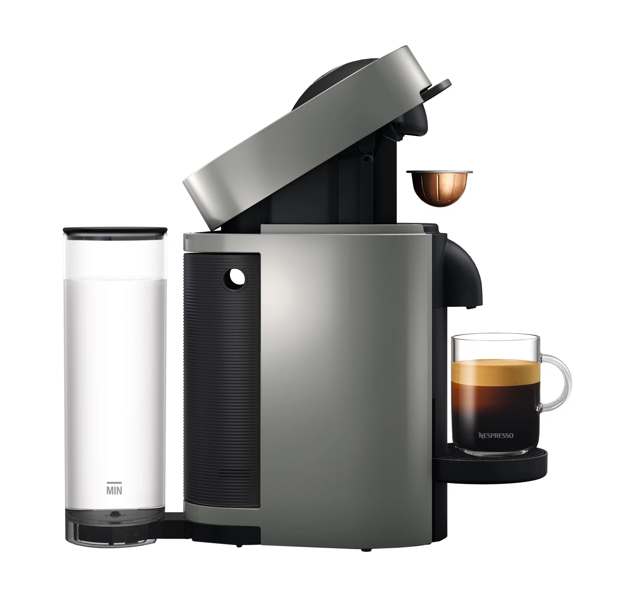 Coffee and Espresso Machine with Aerocinno, Gray R9040
