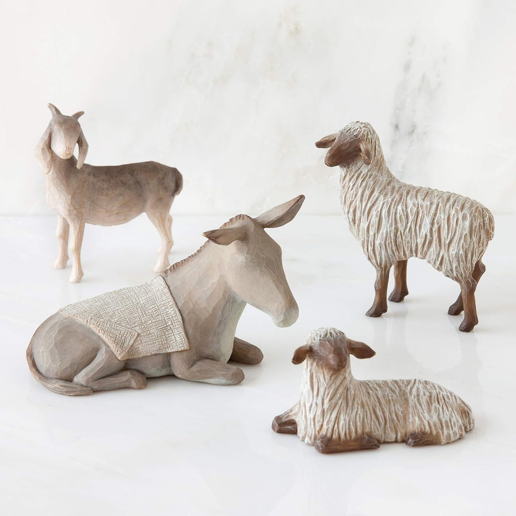 Nativity figures hand-painted 4-piece set U4016