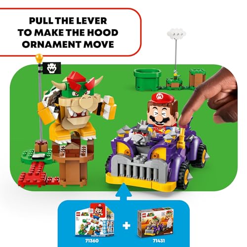 Bowser’s Muscle Car Expansion Set, Collectible Toy for Kids Ages 8 and Up K3741