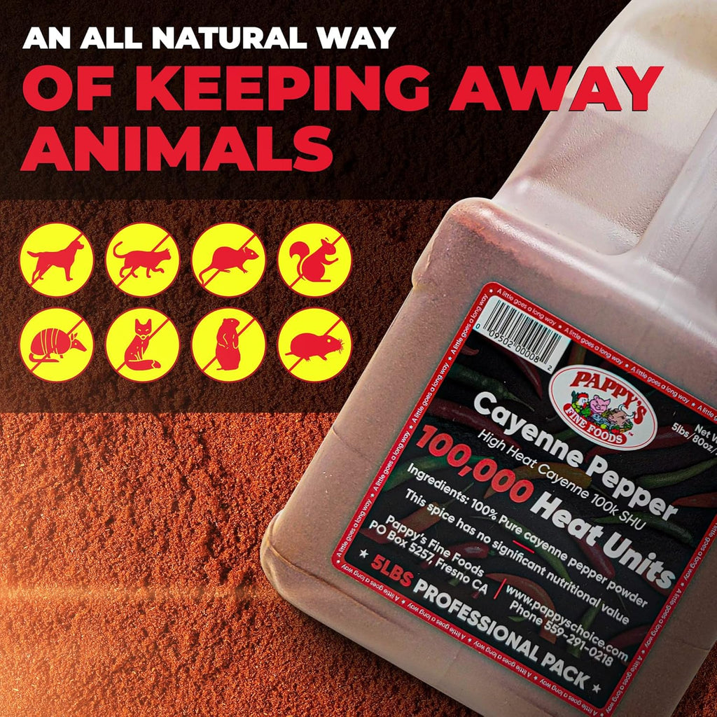 Cayenne Pepper Powder 100,000 Heat Units, 5lb Jar B3785