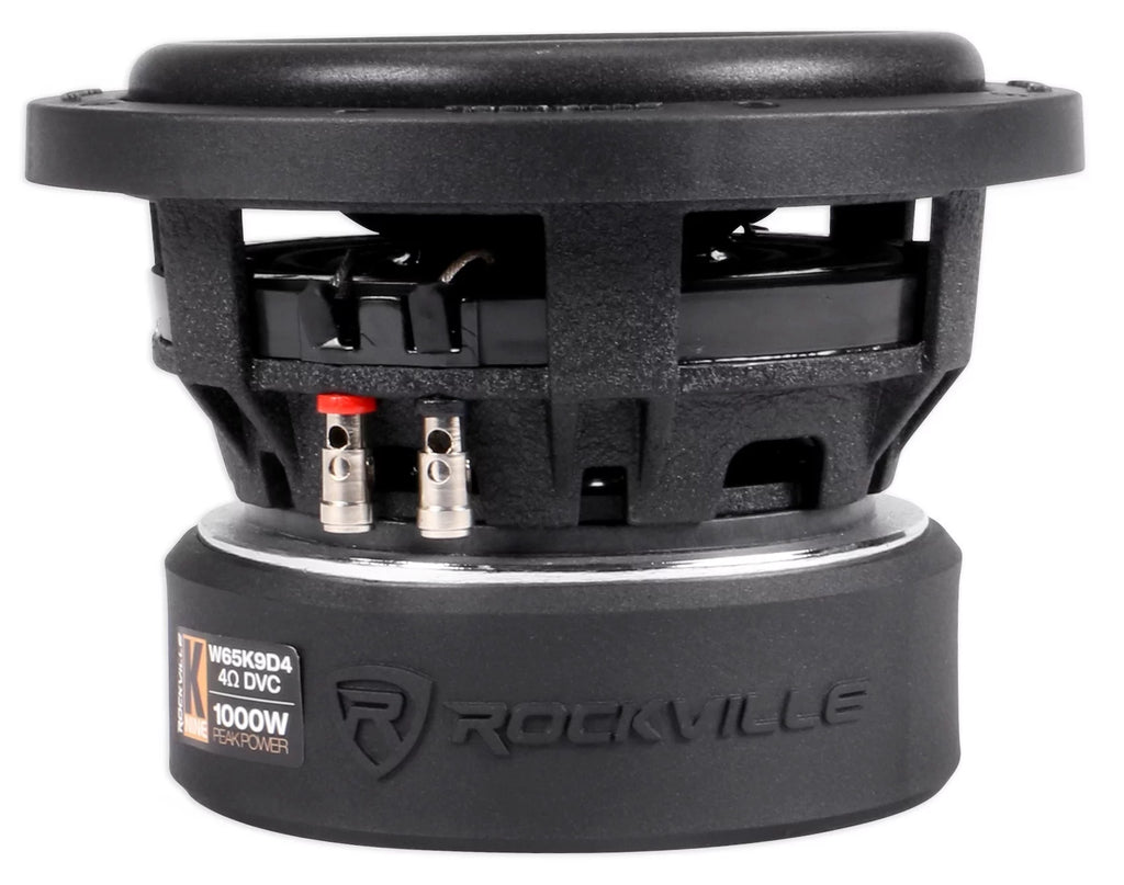 6.5" 1000W Car Audio Subwoofer with Mono Amplifier and Amp Kit U366