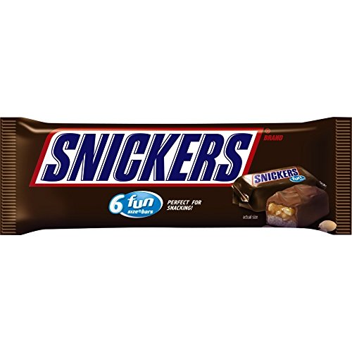 SNICKERS Full Size Bulk Milk Chocolate Candy Bars, 1.86 oz Bar, 48 ct Box