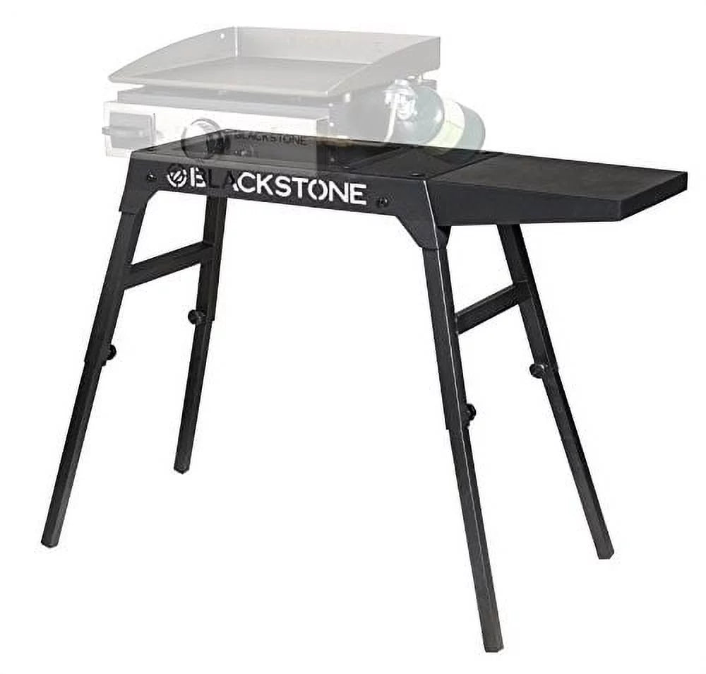Universal Griddle Stand with Adjustable Leg and Side Shelf for 17" or 22" Table Top Griddle E72976