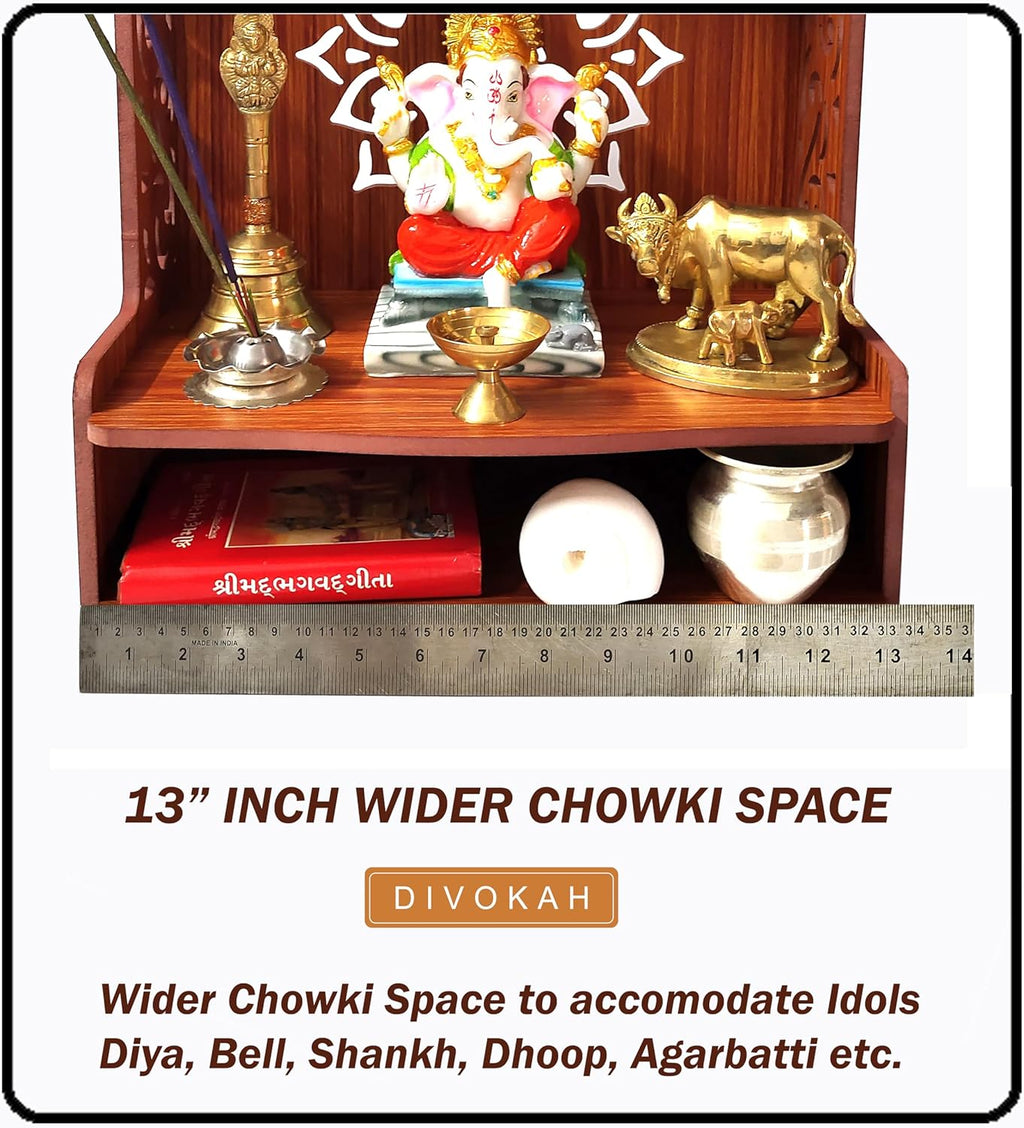 MDF Wooden Wall Mounted Temple for Home and Office K299407