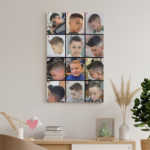 Kids Haircut Barbershop Poster Wall Art 16x24inch H6113