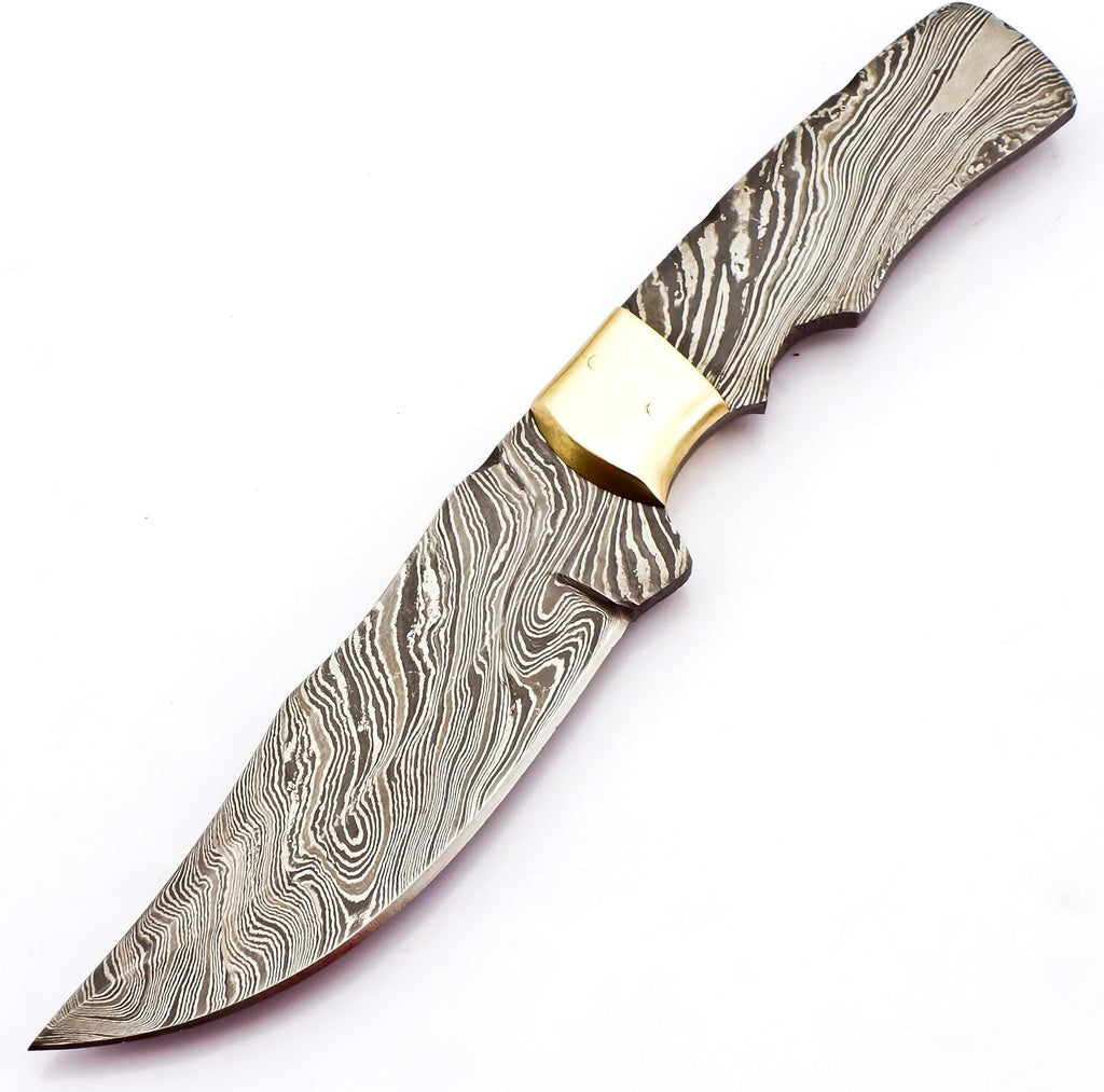 Custom Damascus Steel Blank Blade 9.0" for Knife Making E669