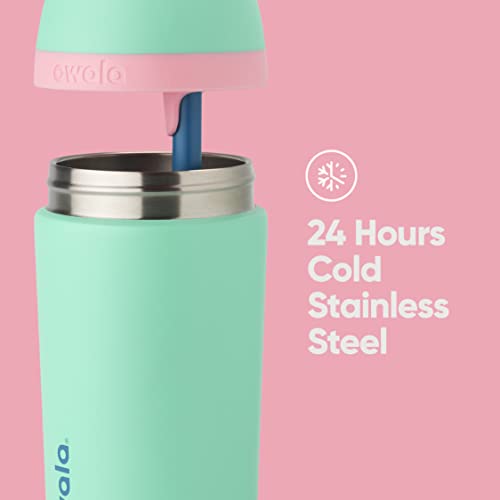 Kids Insulated Stainless Steel Water Bottle with Straw, 14 oz Y3429