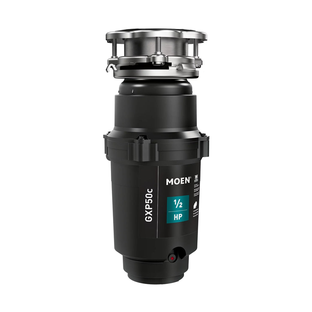 Moen GXP50C GX PRO Series 1/2 HP Continuous Feed Garbage Disposal, Power Cord Included