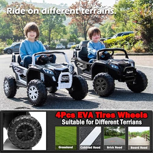 24V 4WD Ride On Truck for Kids with Remote Control, Blue T899192