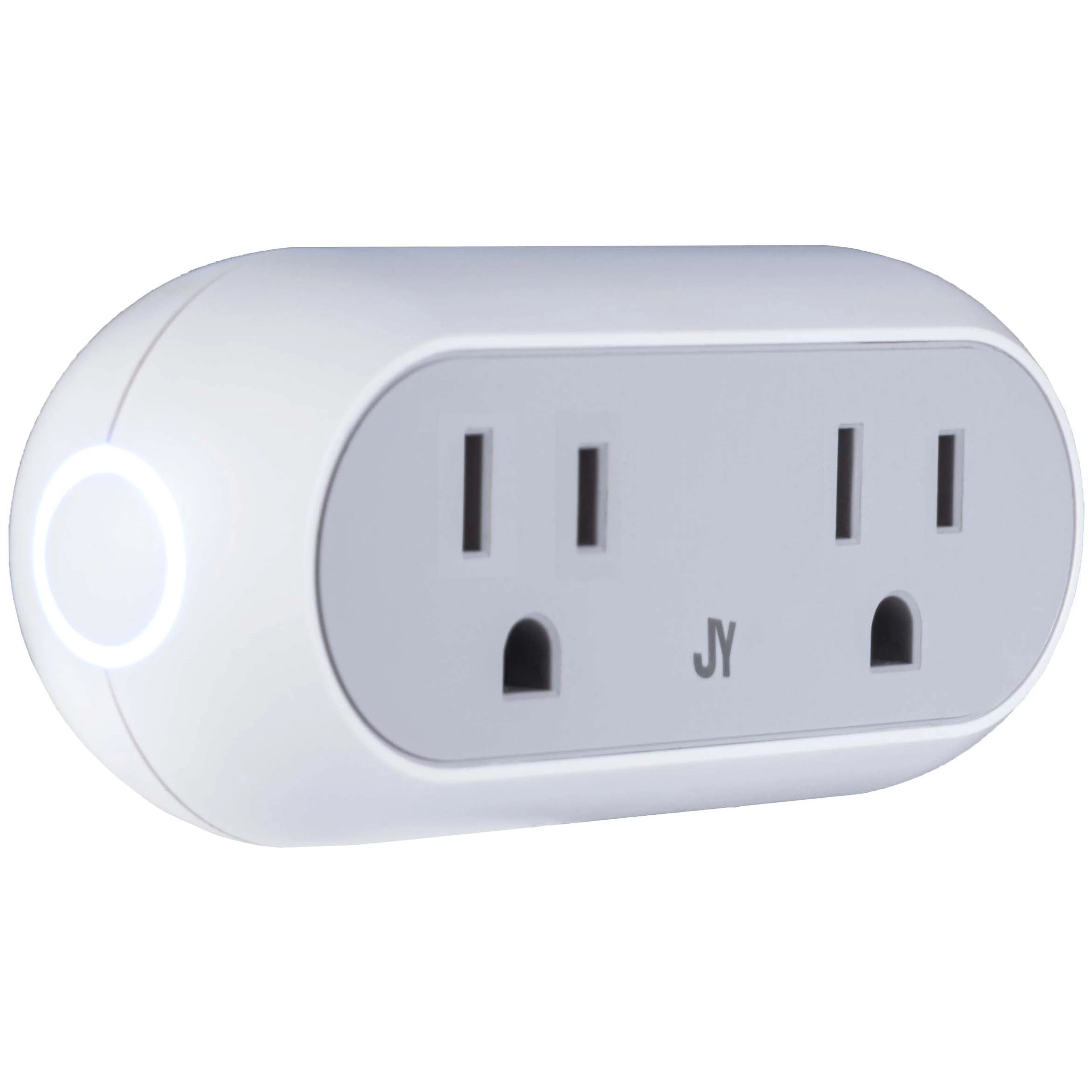 Smart Dual Plug - WiFi Remote App Control for Lights & Appliances; Compatible with Alexa and Google Home Assistant, No Hub Required