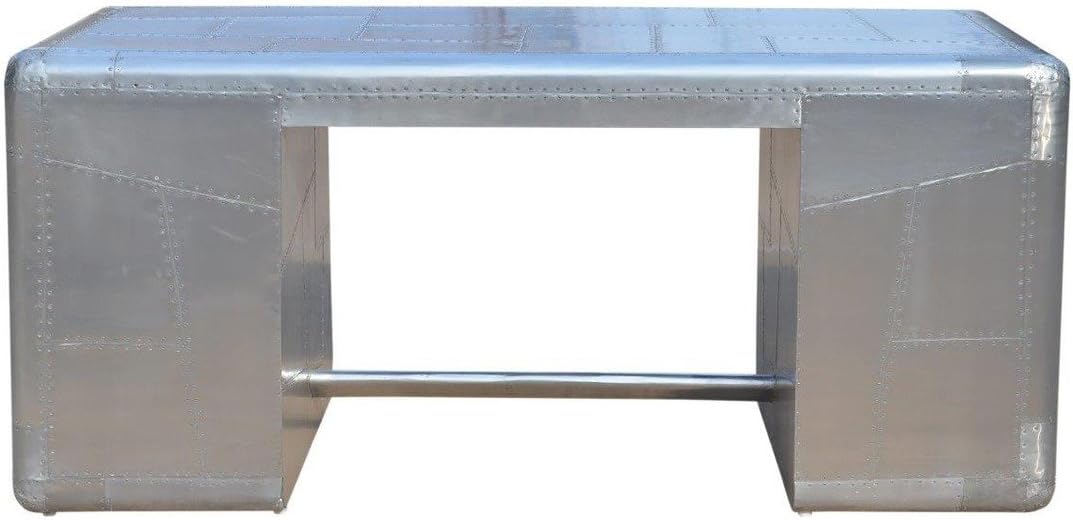 Deco Aviator Writing Desk - Aluminium Industrial Furniture S227
