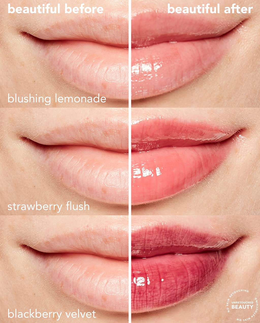 Lip Treatment Balm with Glossy Tint, 3 Count S333