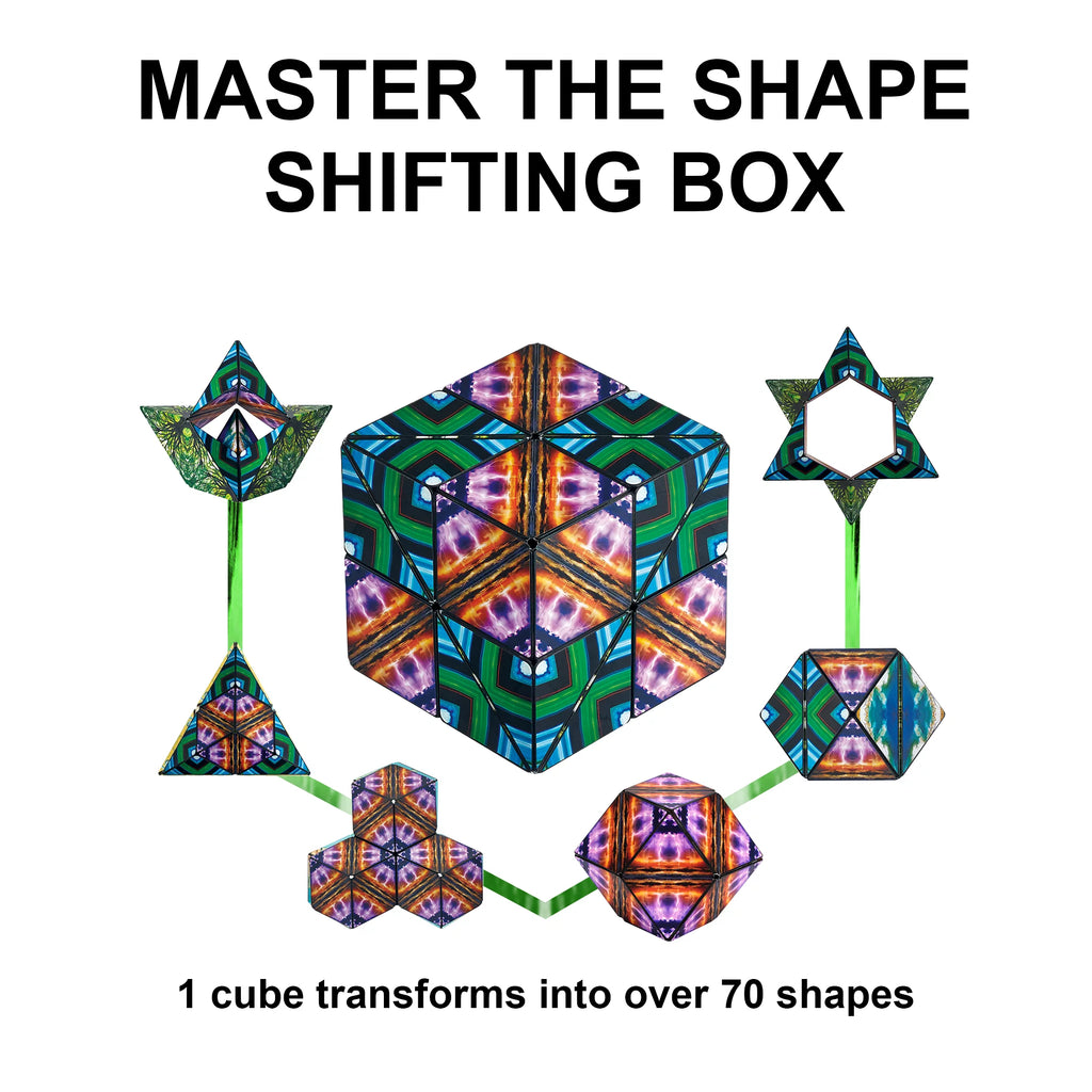 Shape Shifting Box Fidget Cube Magnet Toy Transforms Into Over 70 Shapes V557005