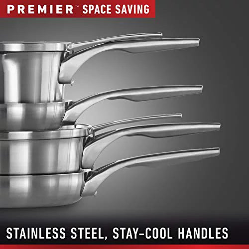Stainless Steel Pots and Pans, 10-Piece Cookware Set N906