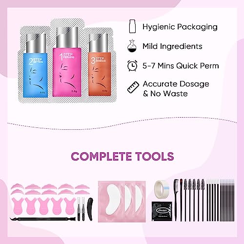 Eyelash Lift Kit with Perm Glue for Fuller Curled Lashes I725260