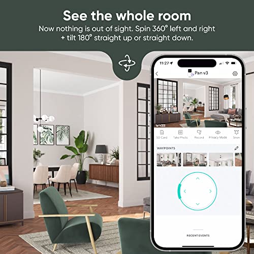 1080p Pan/Tilt/Zoom Wi-Fi Smart Home Security Camera with Color Night Vision Q4716