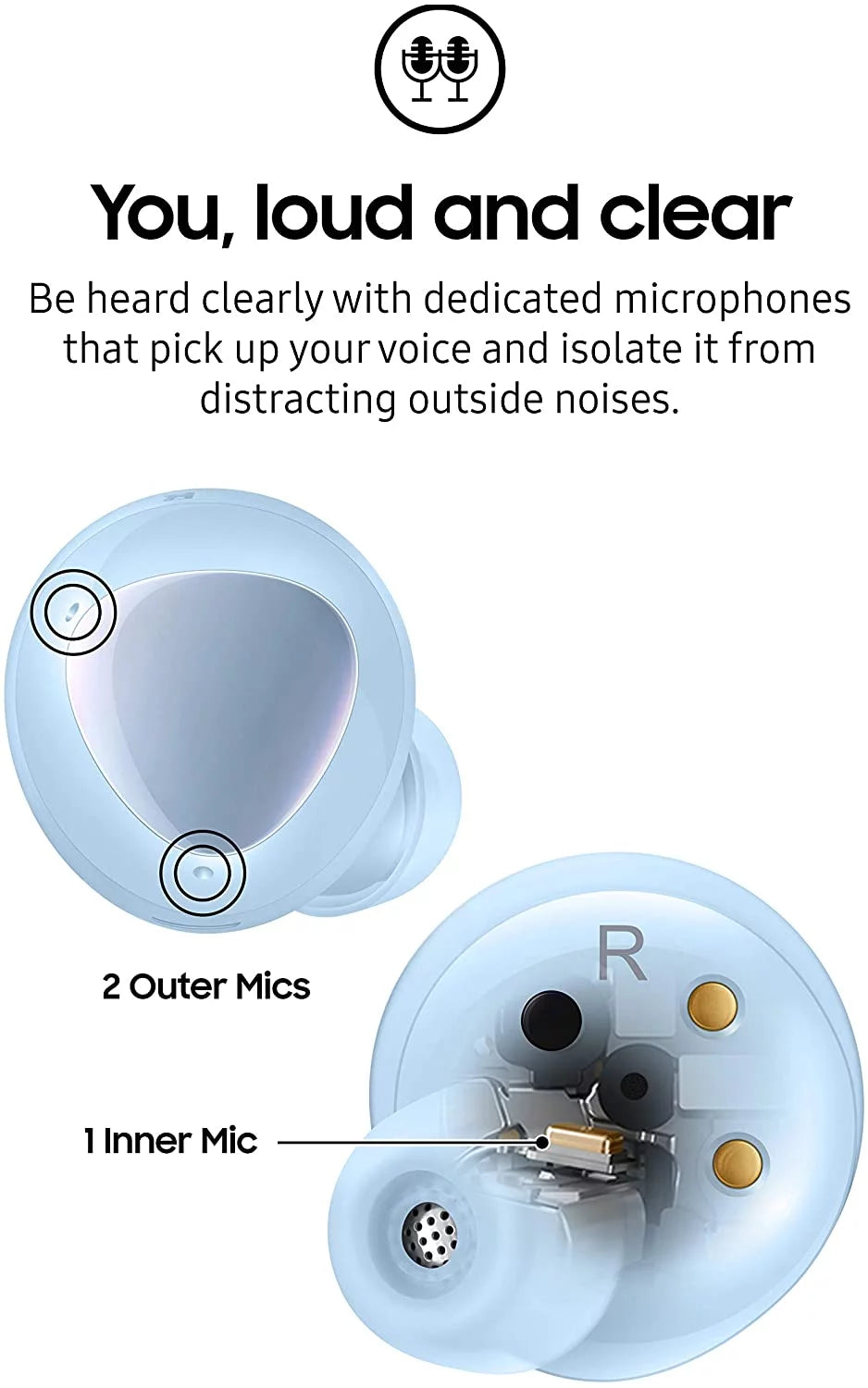 True Wireless Earbuds with Active Noise Cancelling, Blue X24586