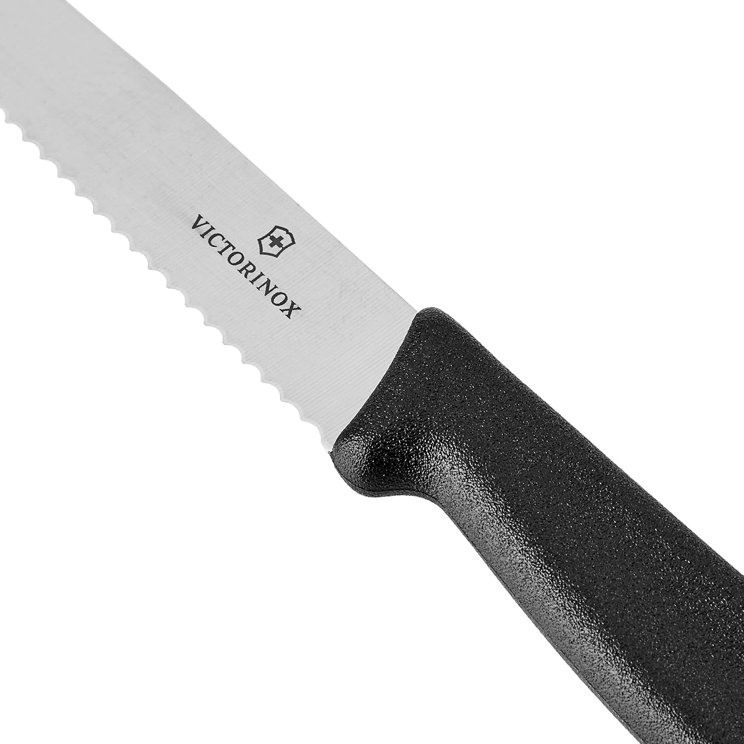 Serrated Steak Knife Set, Pointed-tip, 4.5-Inch, 6-Piece, Black F521280