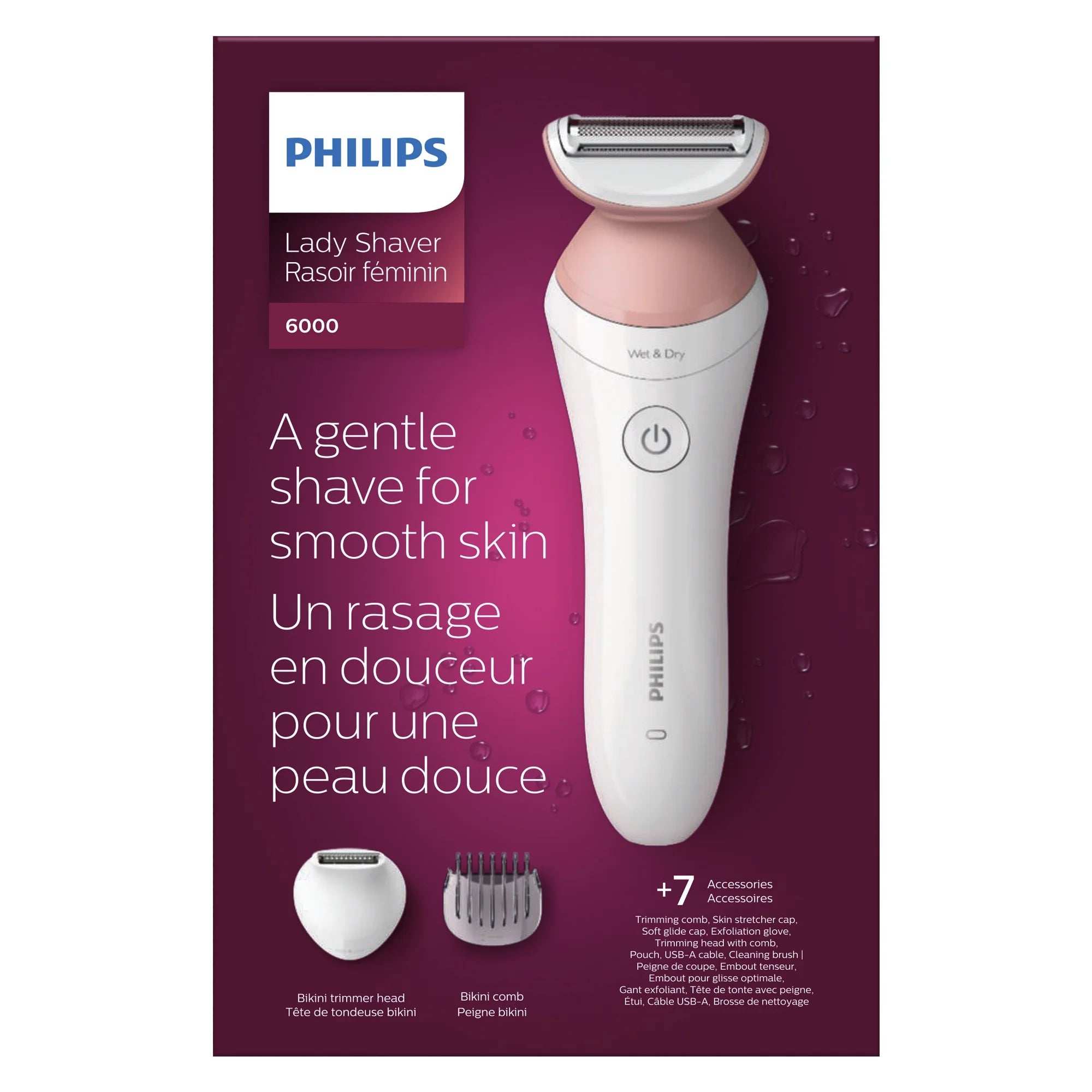 Women's Electric Shaver with 7 Accessories H3043