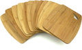 12pc Bulk 12X9" Round Edge Plain Bamboo Cutting Board | For Customized Engraving Gifts | Wholesale Premium Plain Board