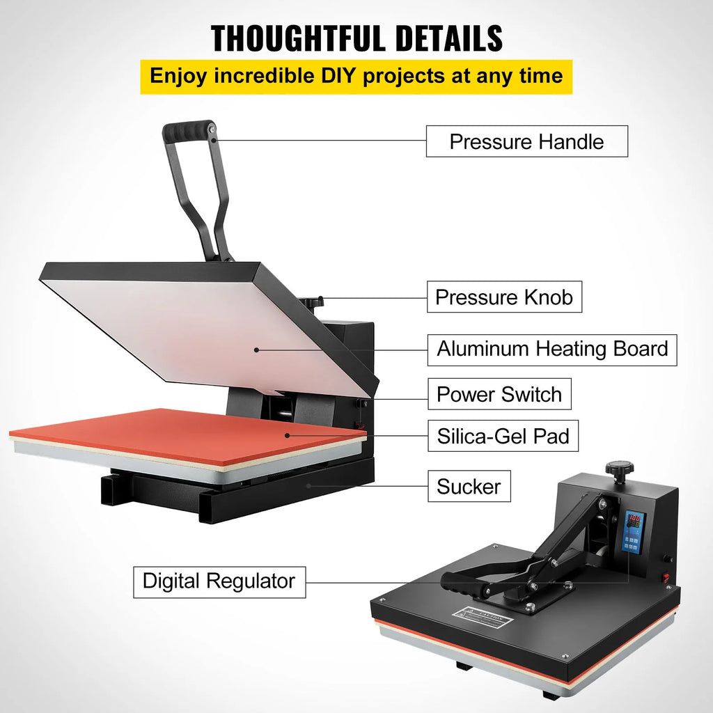 Heat Press Machine 16 x 20 Clamshell Sublimation Printer F262739