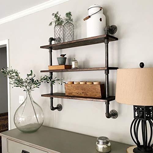3-Way Side Outlet Elbow Malleable Iron Corner Pipe Fitting for DIY Furniture Shelving W446