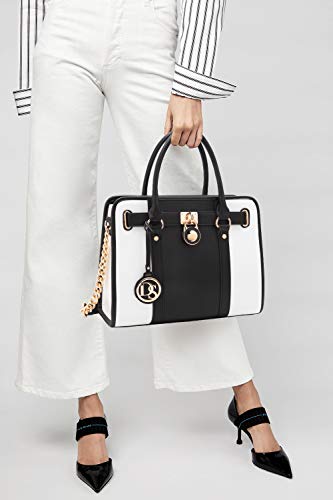 Women's Top Handle Satchel Tote Bag with Wallet Set E7007