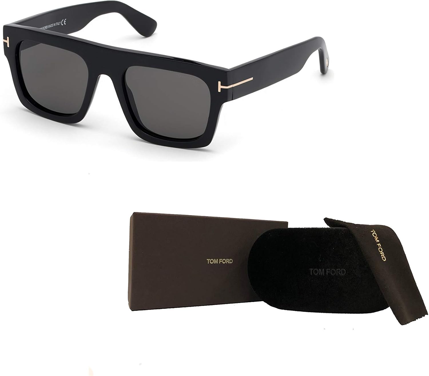 Geometric Sunglasses for Men with Eyewear Kit B21097