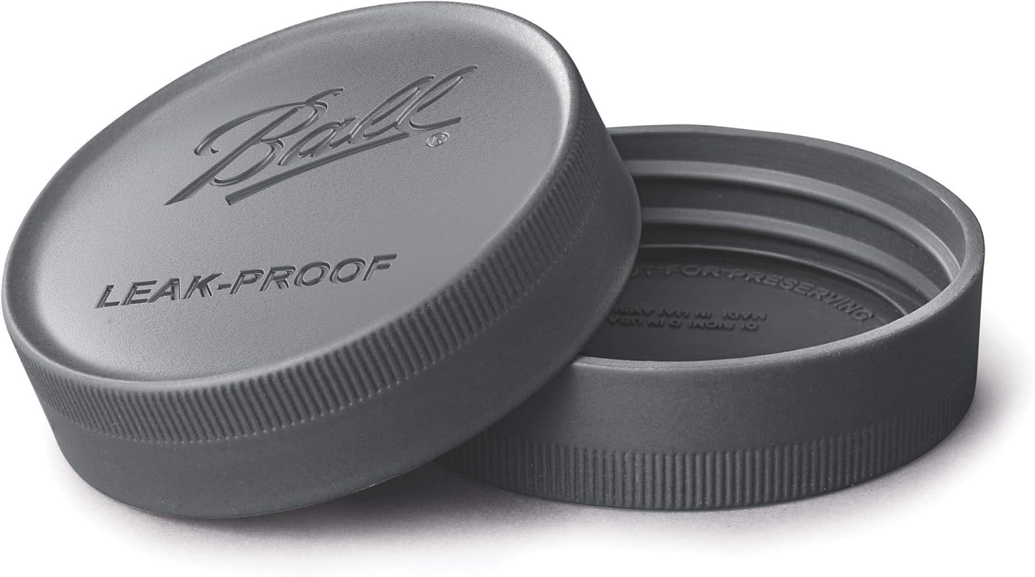 Black Plastic Leak-Proof Lids for Canning Jars, 6-Pack E6789