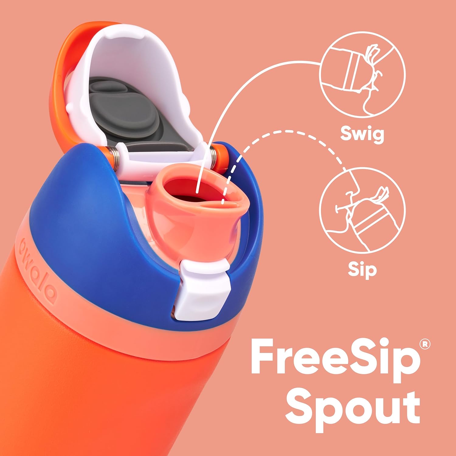 Kids Insulated Stainless Steel Water Bottle with Straw Lid, 16 oz D42864