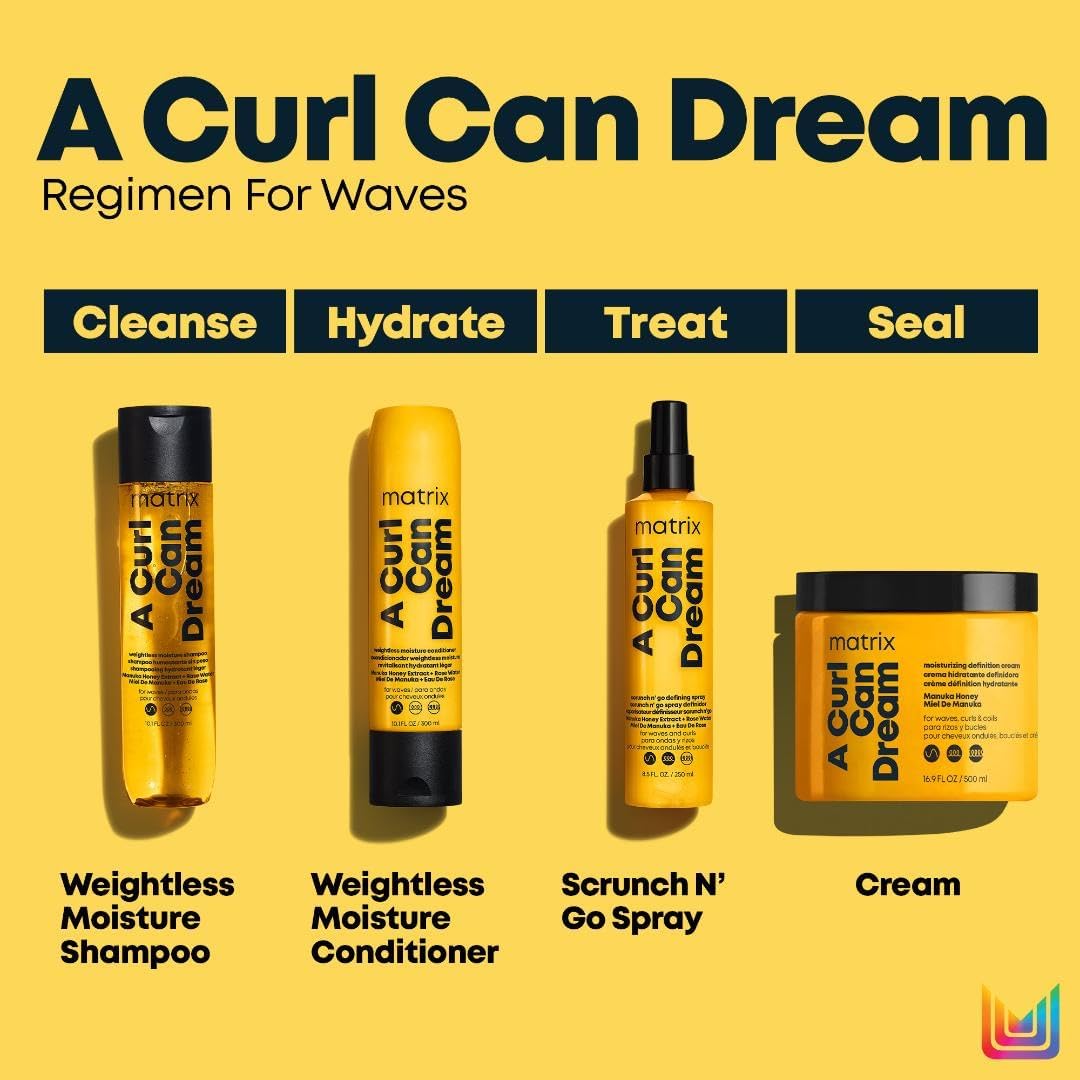 Weightless Moisture Shampoo, Conditioner and Spray Set for Wavy Hair N513542