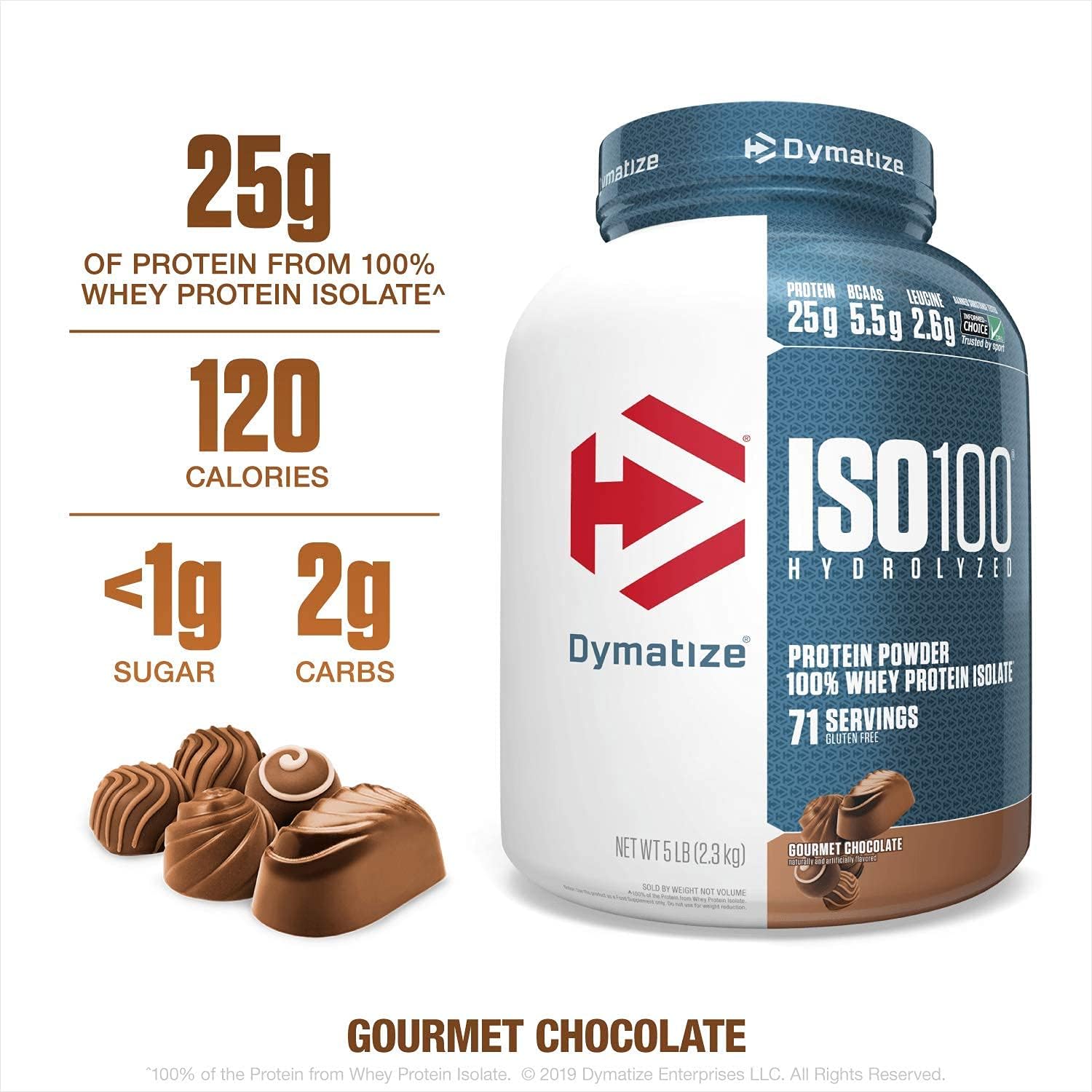 Whey Protein Powder, Gourmet Chocolate, 5 Pound G32436