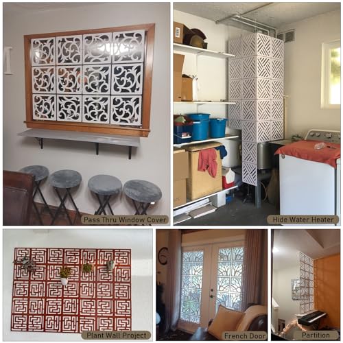 Hanging Room Divider Panels with Hollow Out Design T10949