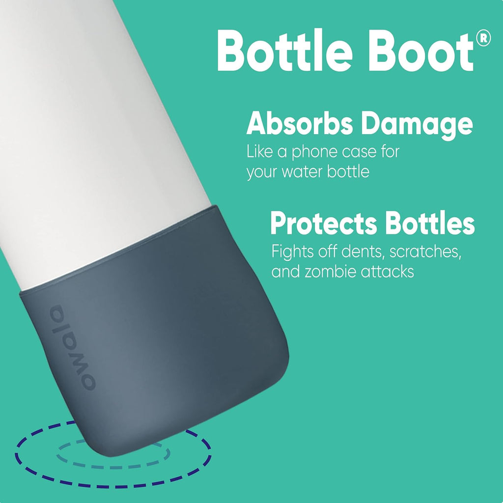 32oz Insulated Stainless Steel Water Bottle with Silicone Boot H7135