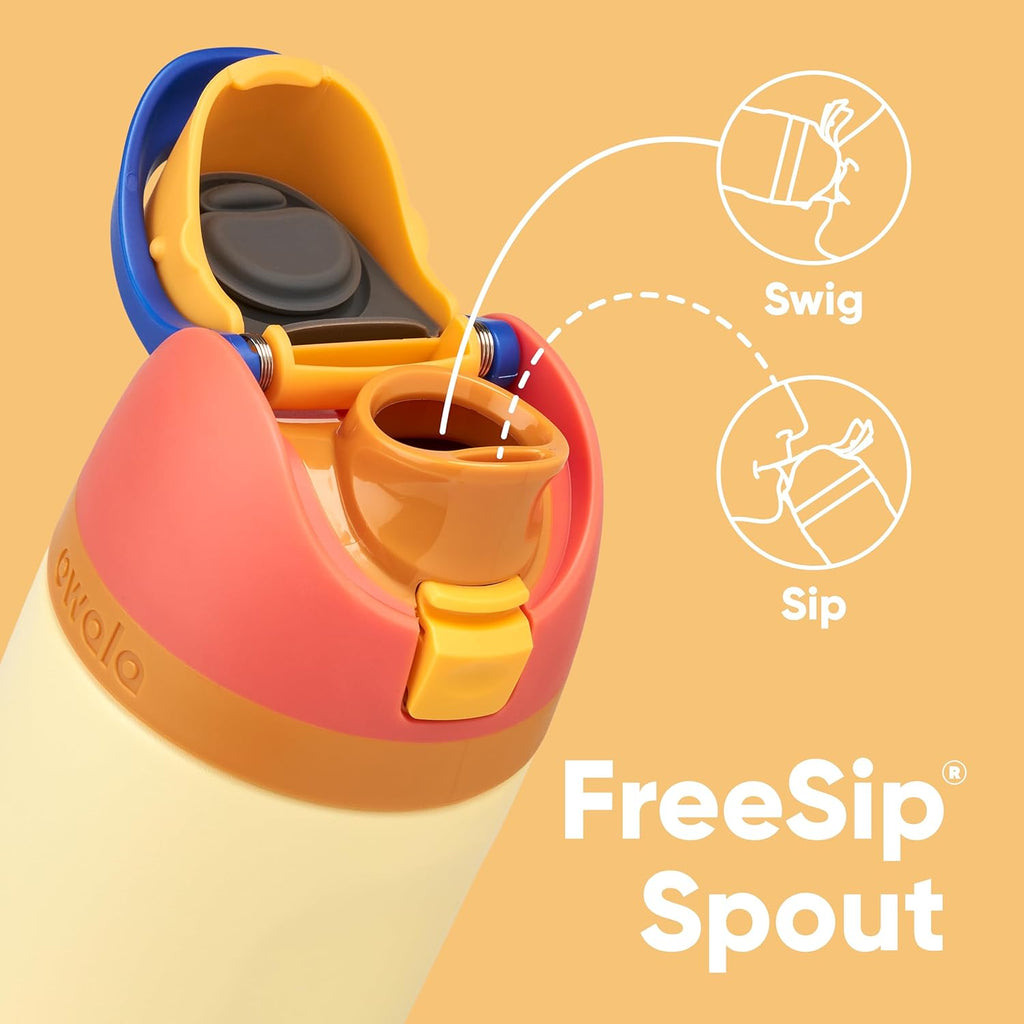 Kids Insulated Stainless Steel Water Bottle with Straw Lid, 16 oz D42864