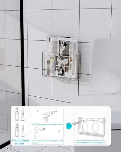 Wall Mount Kitchen Wrap Organizer Rack, Cabinet Storage Basket, Aluminum Foil Rack Y7228