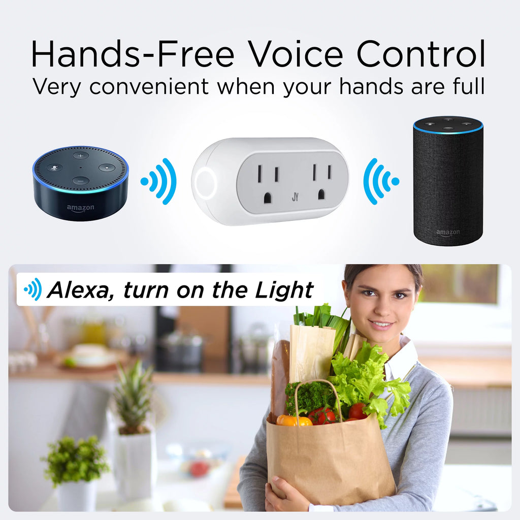 Smart Dual Plug WiFi Remote App Control for Lights & Appliances V48264