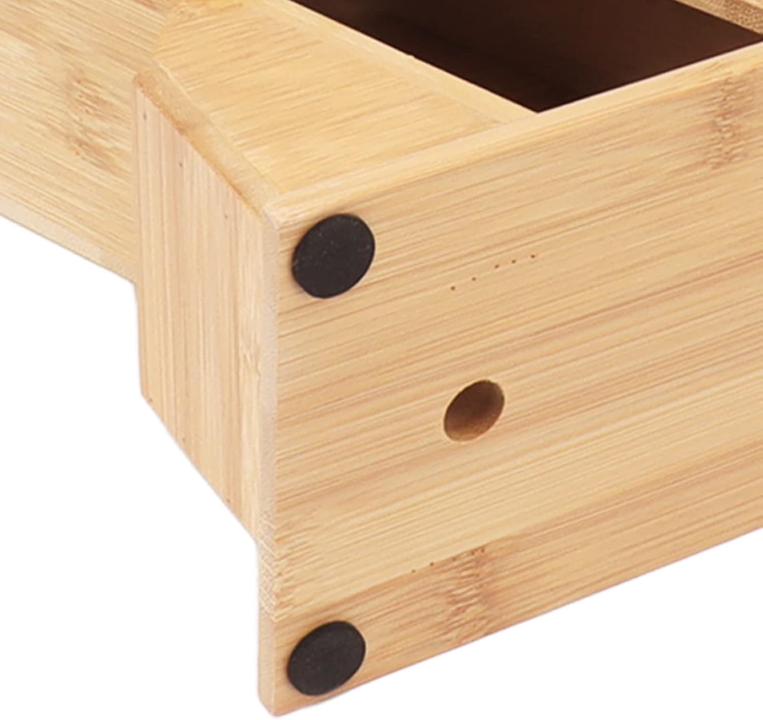 Wooden Knife Block with Non-Slip Felt Mat for Kitchen Countertop J65363