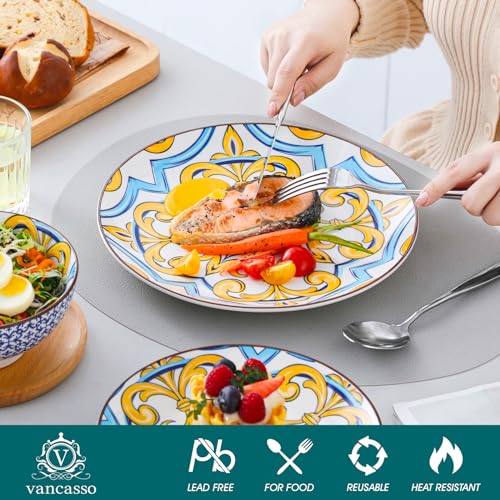 12 Piece Ceramic Dinnerware Set for 4, Black and White Porcelain S22918