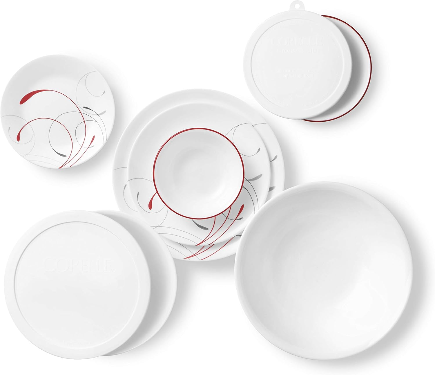 78-Piece Dinnerware Set for 12, Triple Layer Glass, Chip Resistant, Lightweight Plates and Bowls O18330