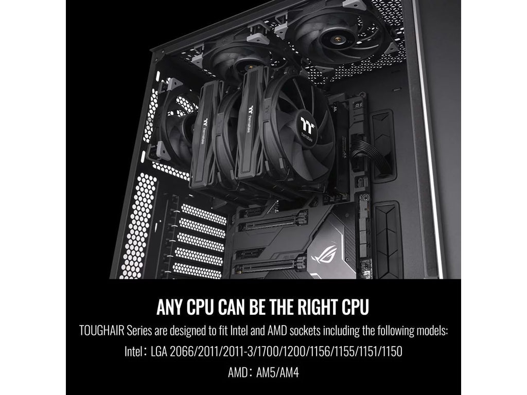 CPU Cooler, Dual-Tower Dual Fan, Copper Base with 7 Heat Pipes S350642