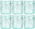 Frutta DOF Glass | 12 Oz | Italian Made, Recycled Green Glass | Drinking Glass For Whiskey, Bourbon, Juice, Cocktails, Drinks (Set Of 6)
