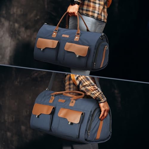 Convertible Garment Bag with Shoe Compartment, 2-in-1 Travel Duffel A855375