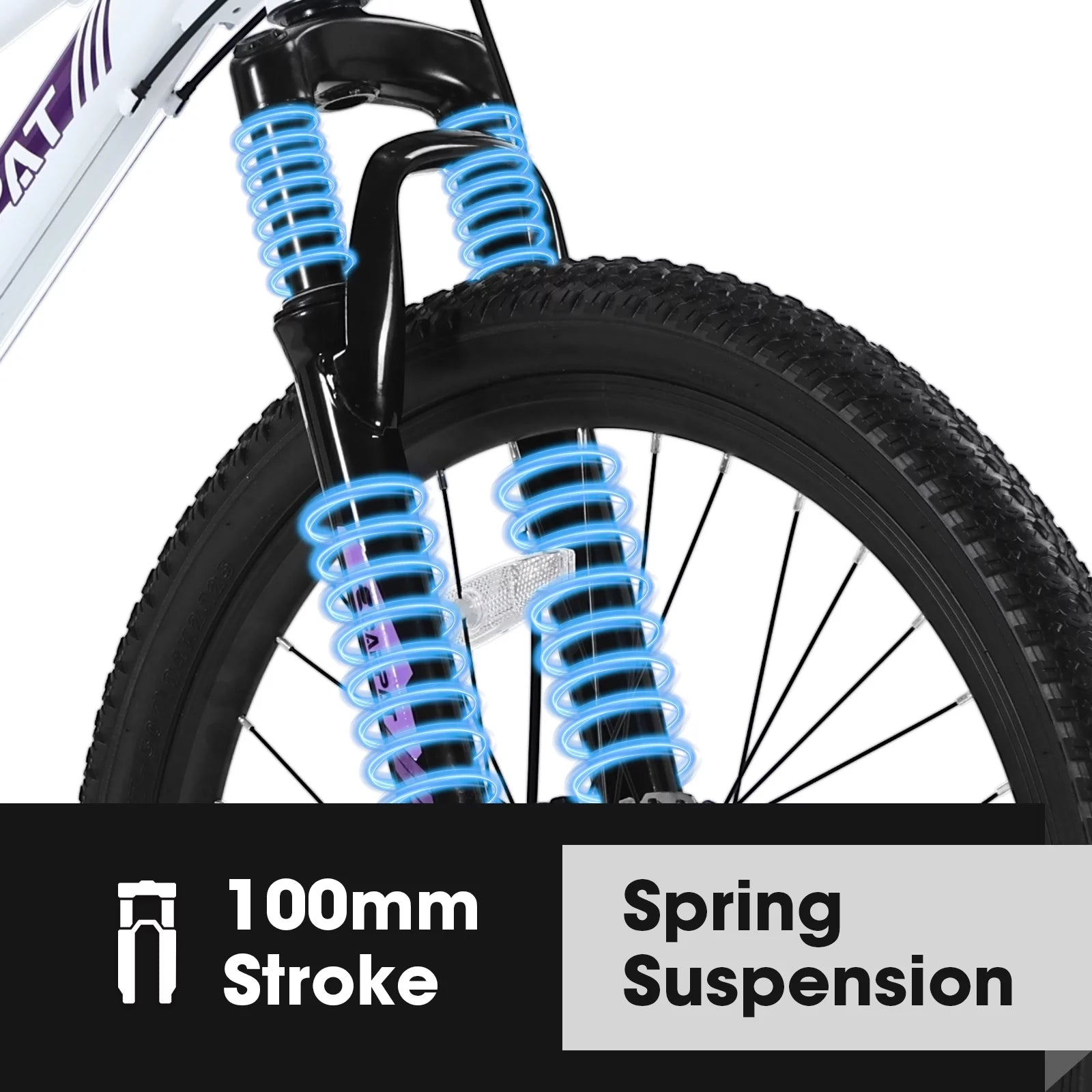 24 inch Mountain Bike for Teenagers Girls Women, 21 Speeds, Dual Disc Brakes J954506