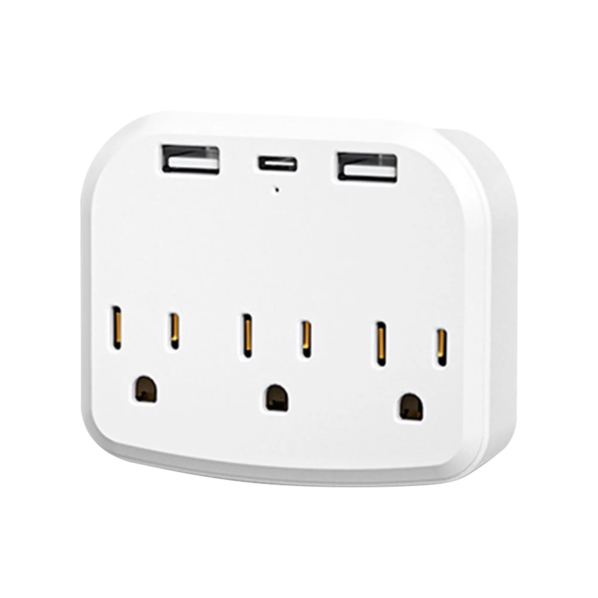 European Travel Plug Adapter, KAWELL International Power Plug with 3 US Outlets and 2 3.4A USB, Type C Outlet Adaptor Charger