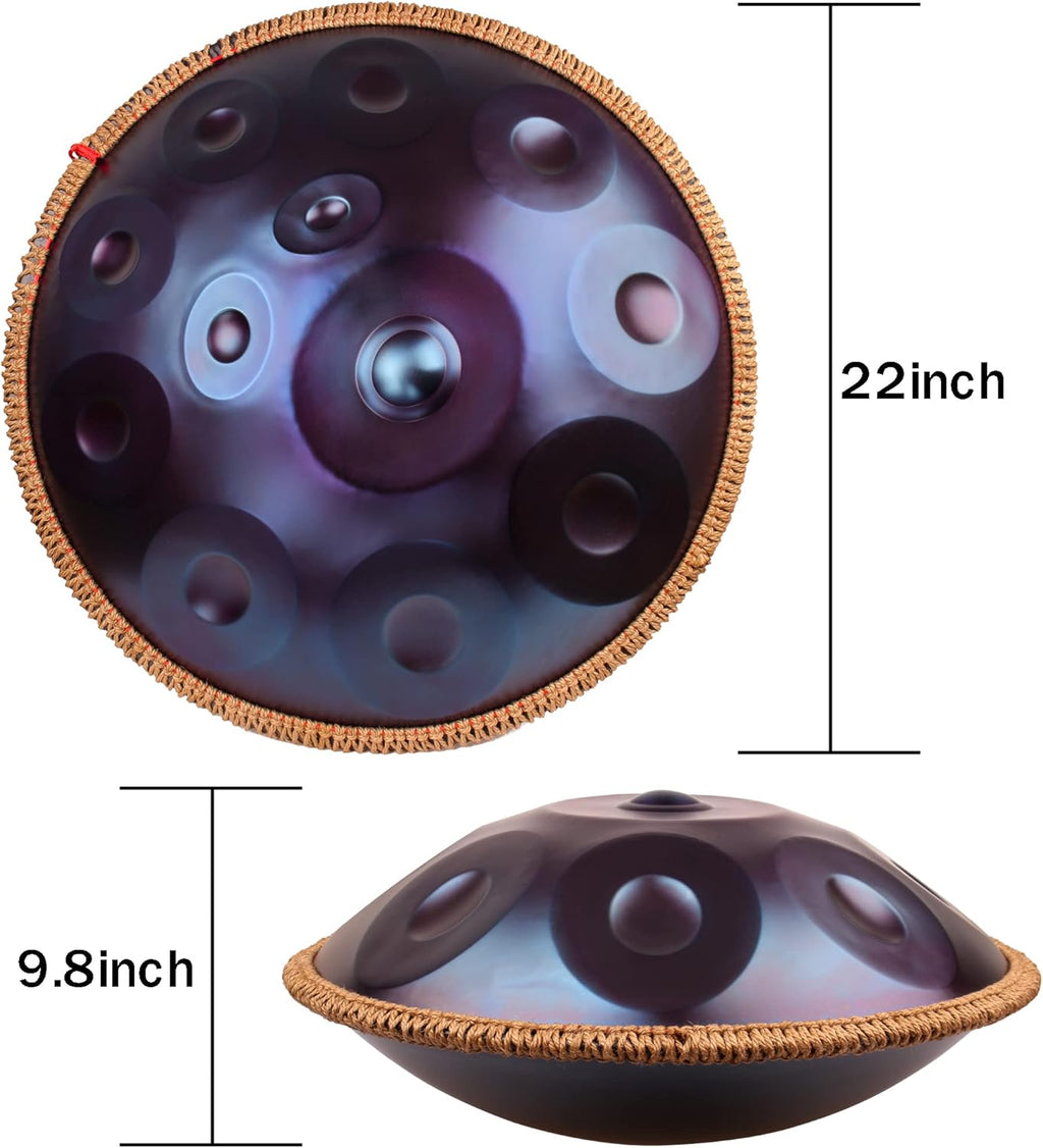 Handpan Steel Drum Percussion Instrument 22 Inches Y636